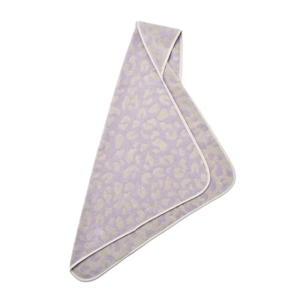 Liewood Alba Hooded Baby Towel Leo / Misty Lilac