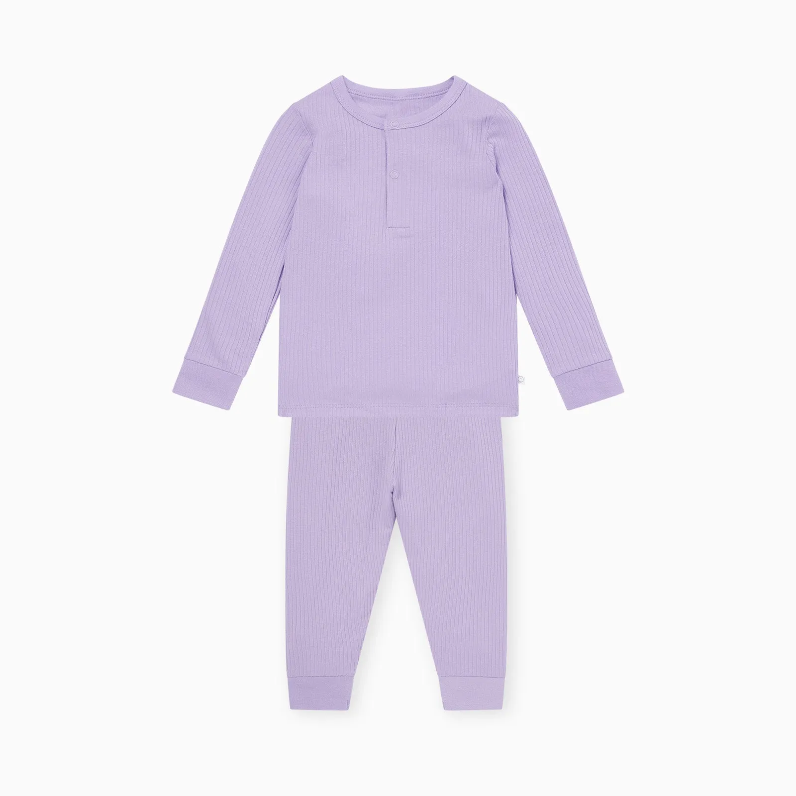 Lilac Ribbed Pajama Set