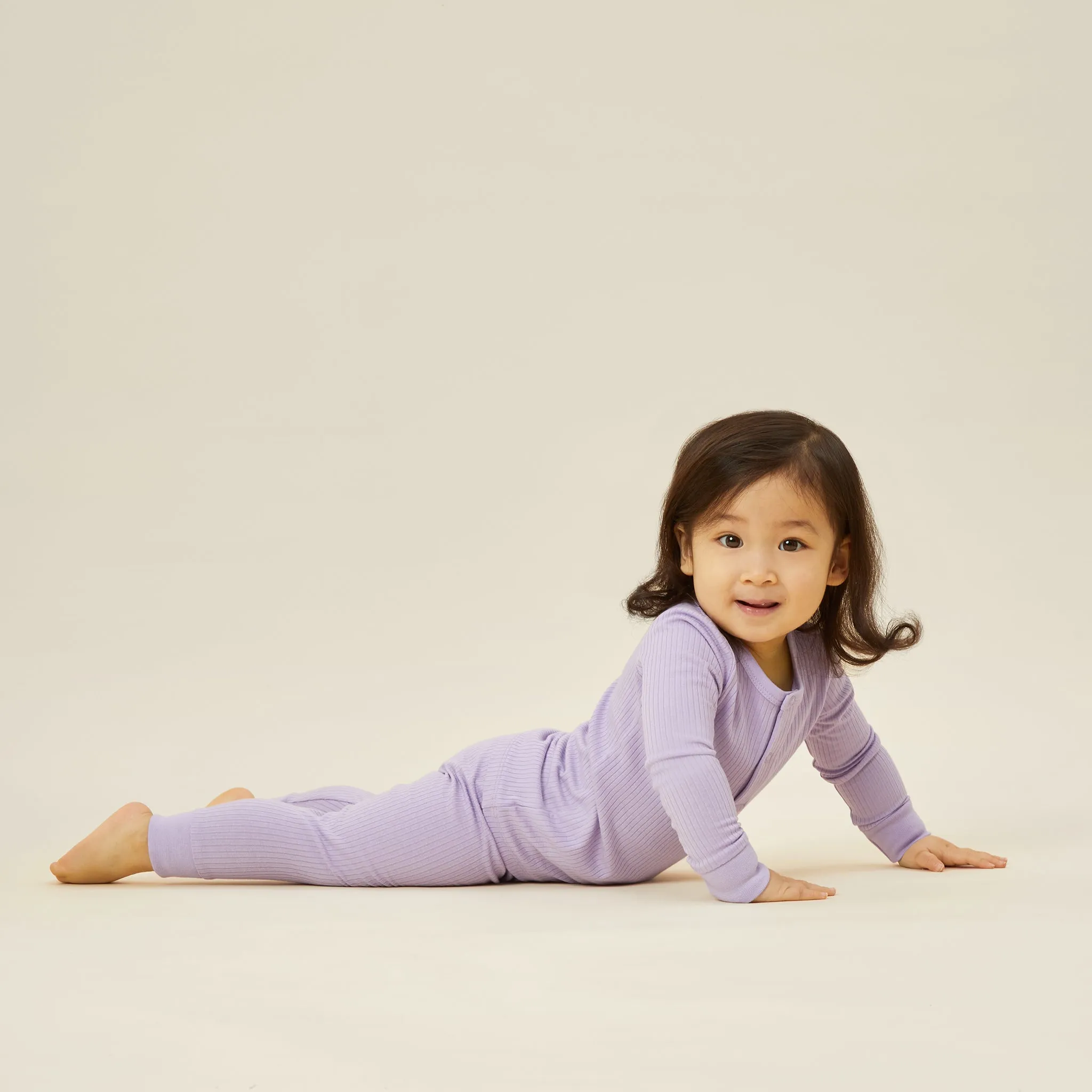 Lilac Ribbed Pajama Set