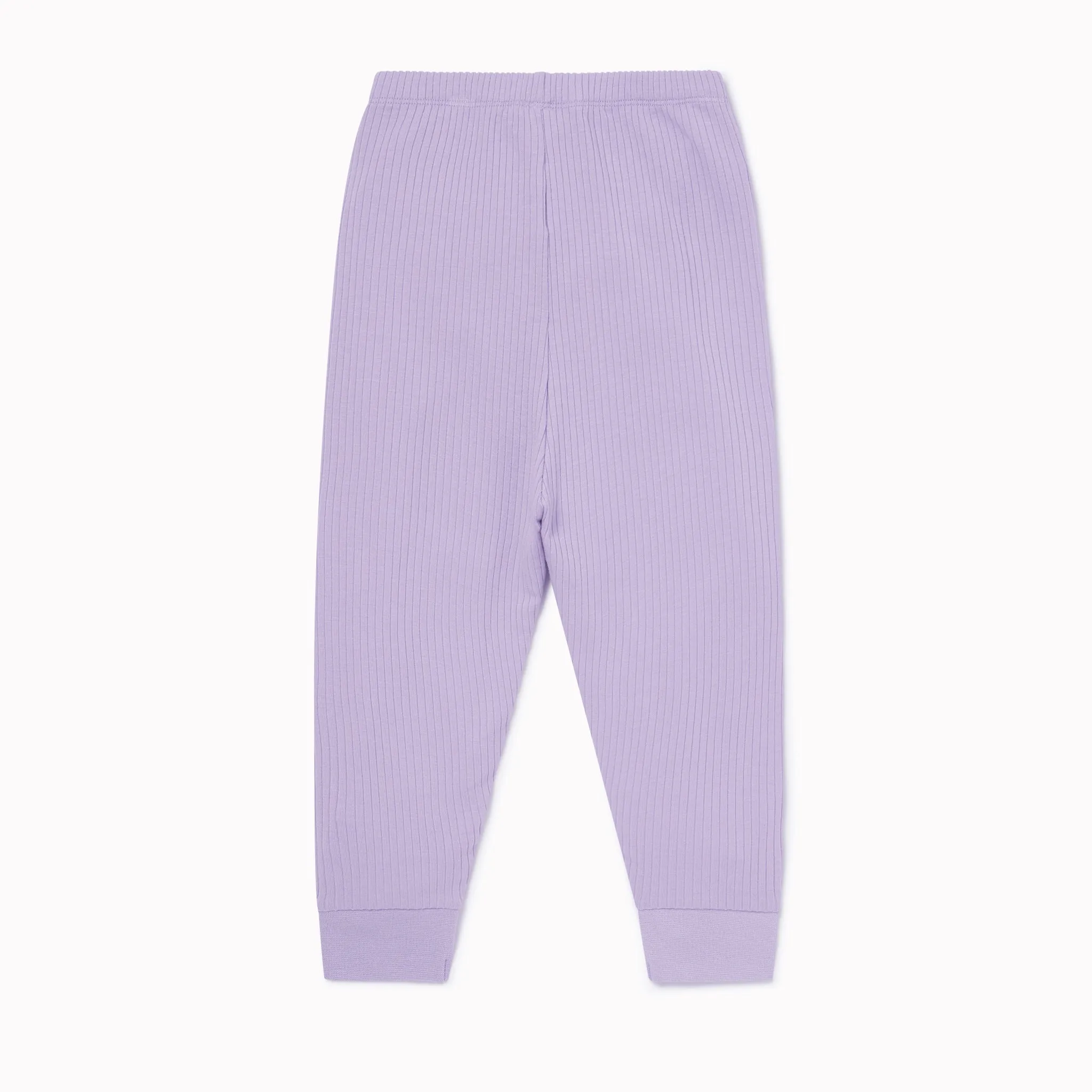 Lilac Ribbed Pajama Set