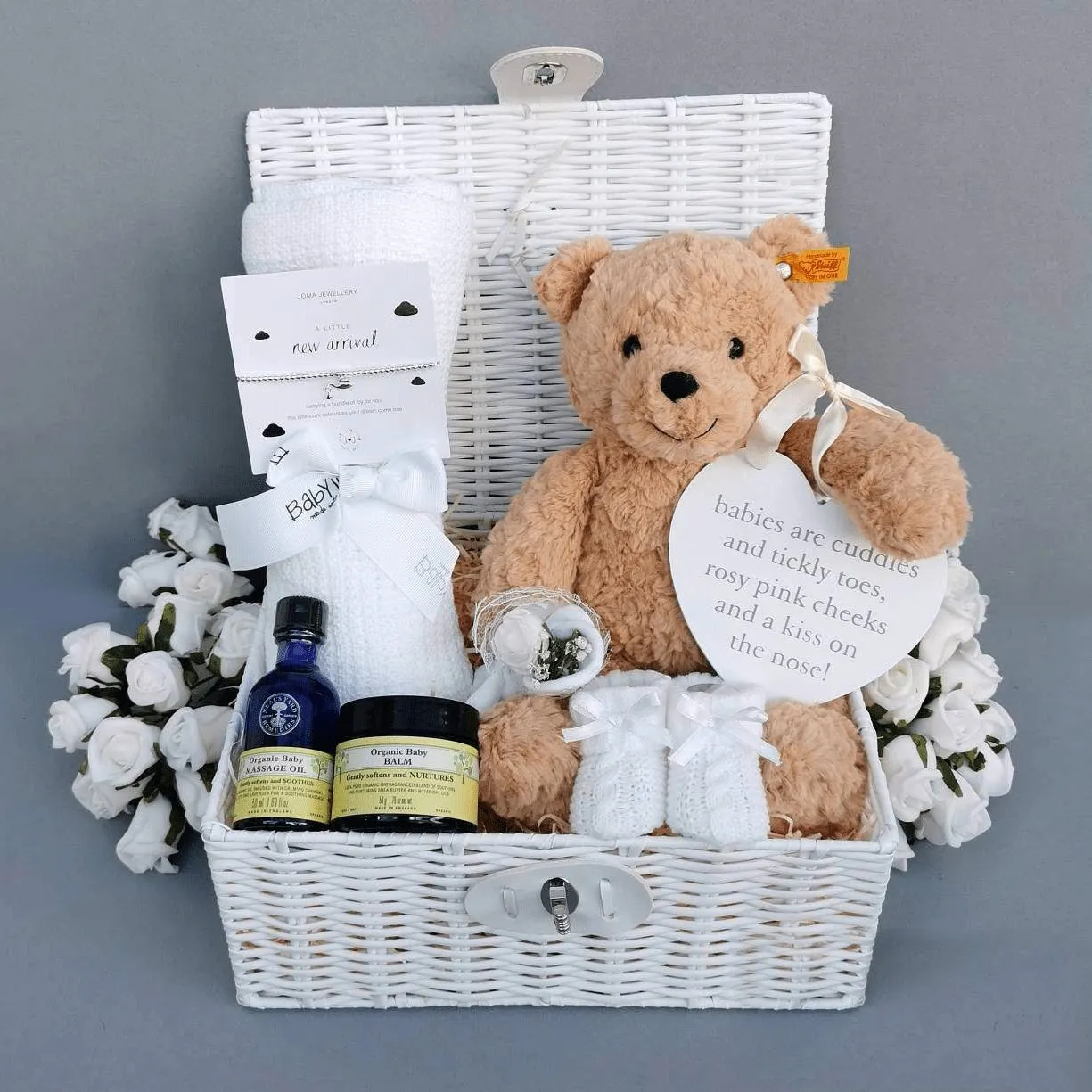 Luxury Baby Girl Gift Hamper Blooming Bear Baby Bundle