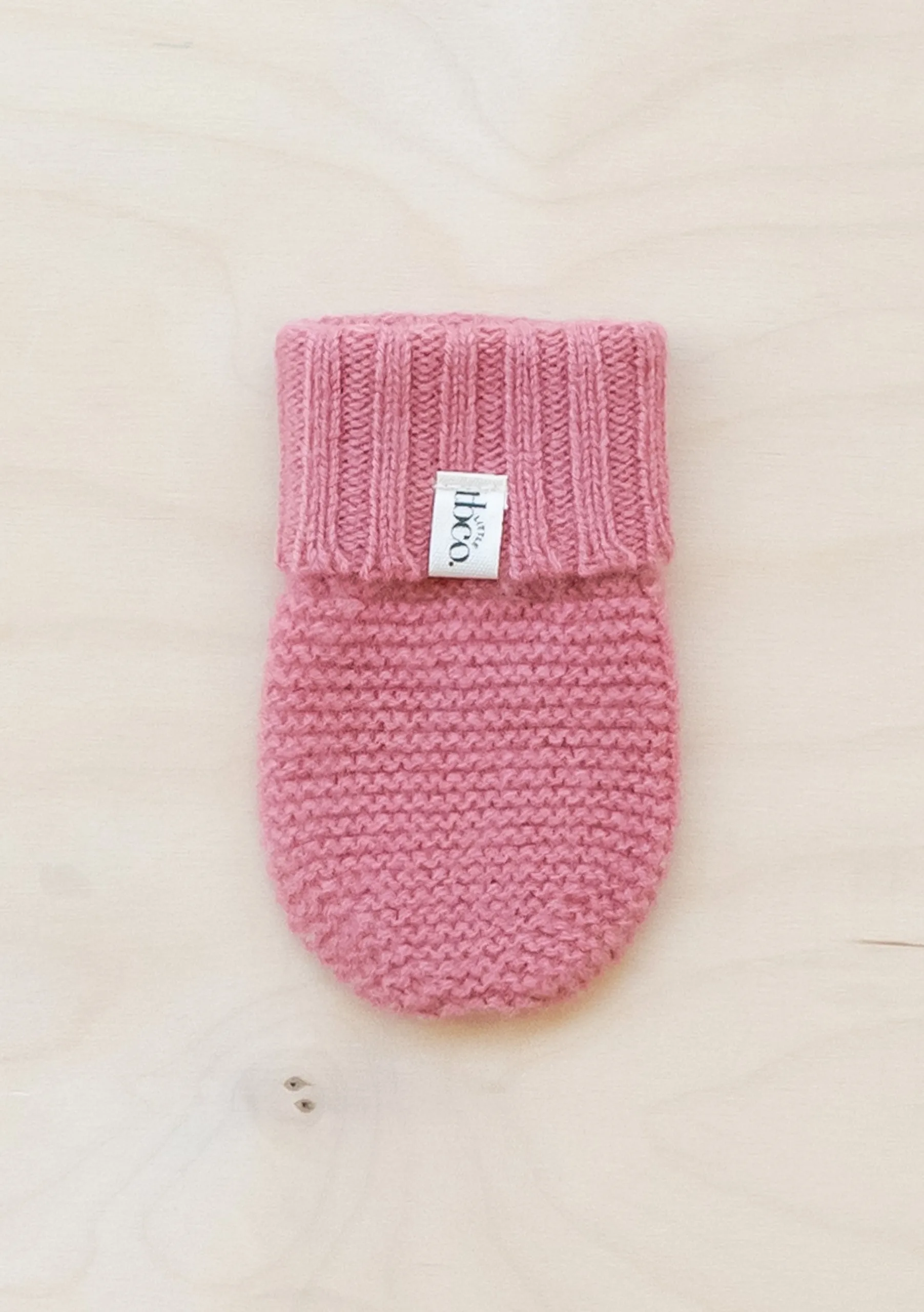 Merino Wool Baby Mittens in Rose