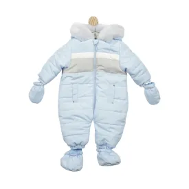 Mintini - light blue snowsuit