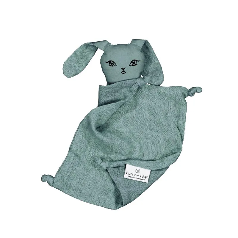 Muslin Bunny Baby Comforter - Storm