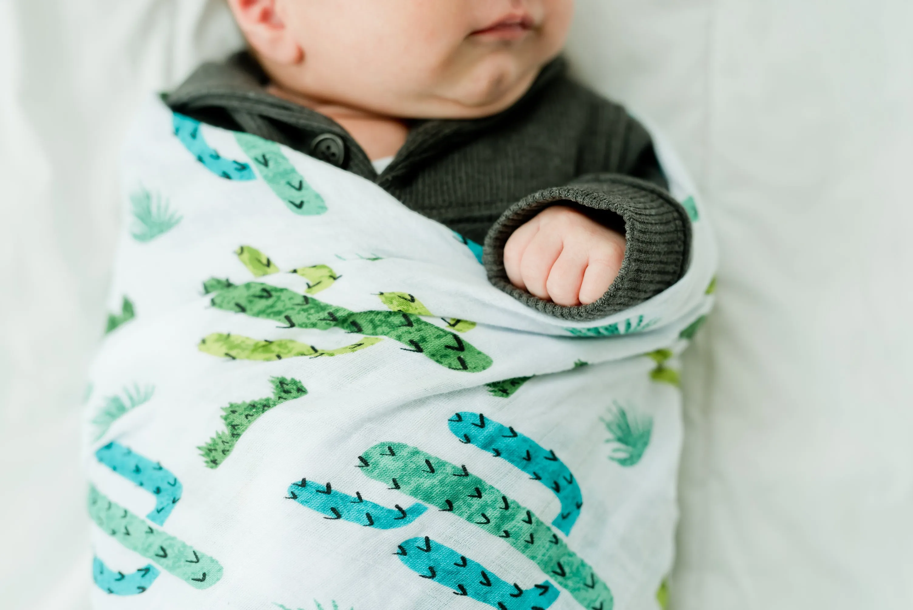 Muslin Swaddle Blanket - Cactus