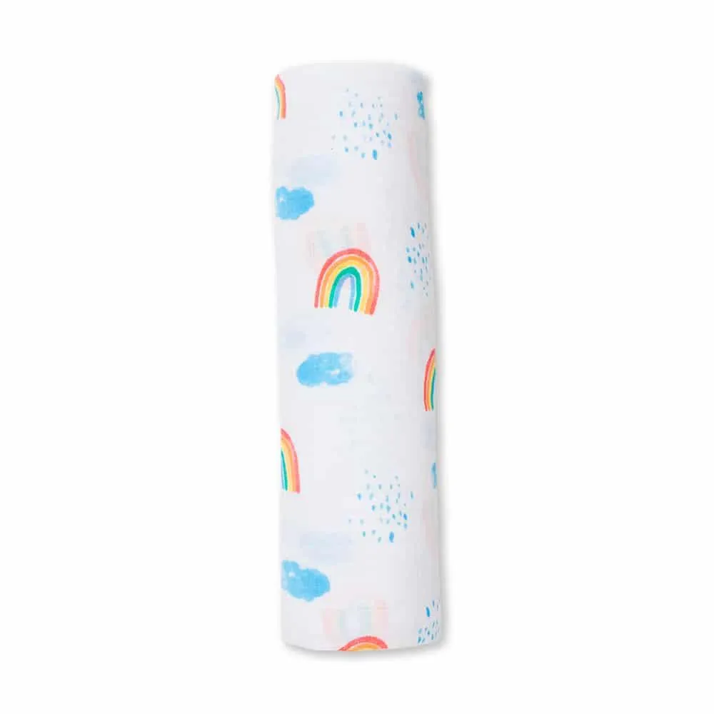 Muslin Swaddle - Rainbow Sky