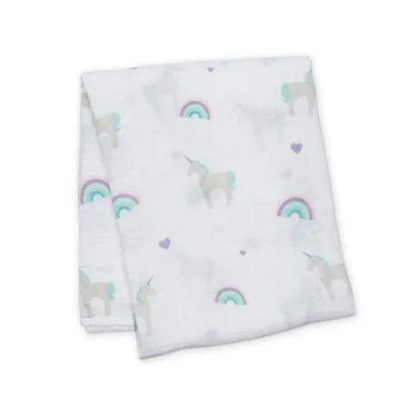 Muslin Swaddle - Rainbows & Unicorns