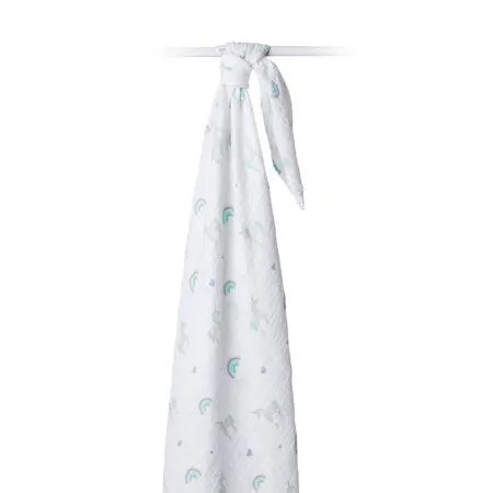 Muslin Swaddle - Rainbows & Unicorns