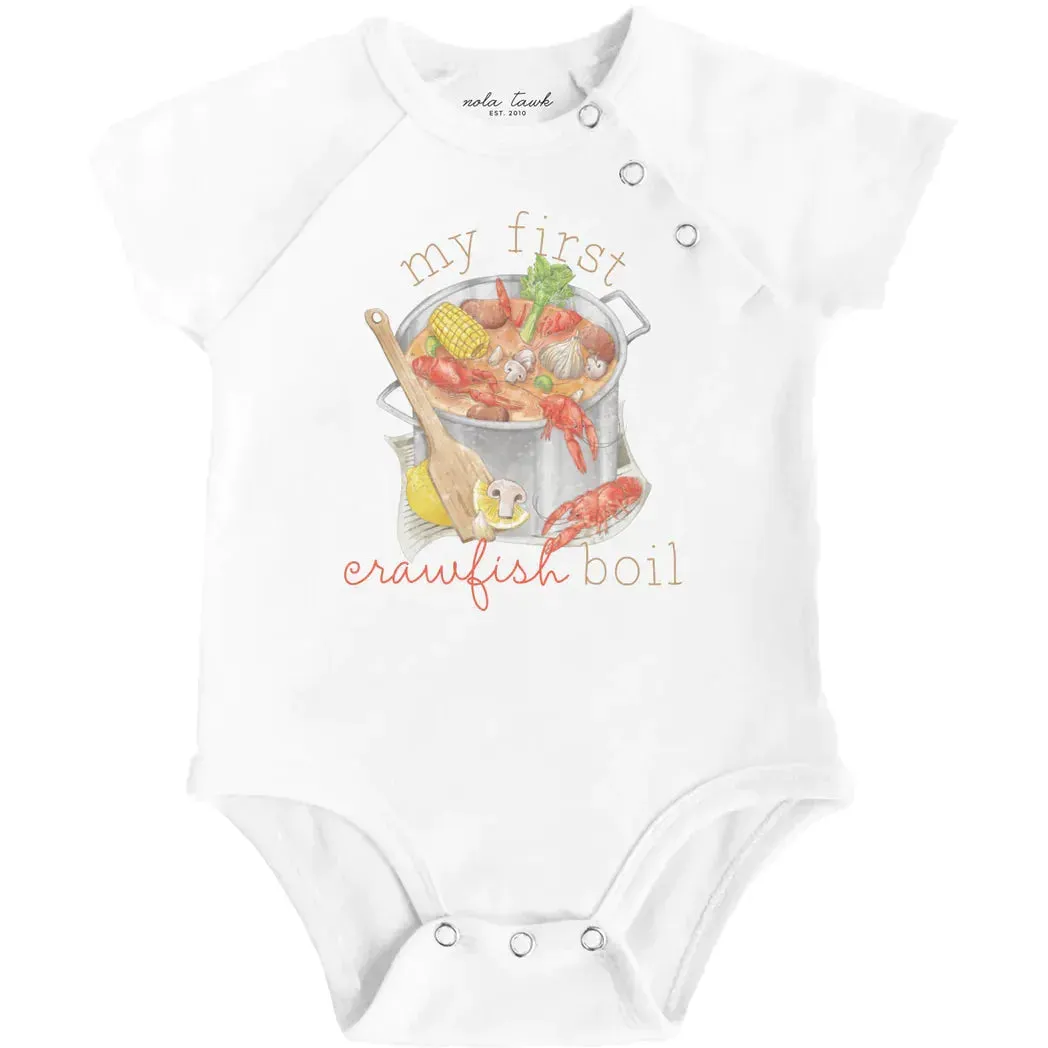 My First Crawfish Boil Organic Cotton Onesie