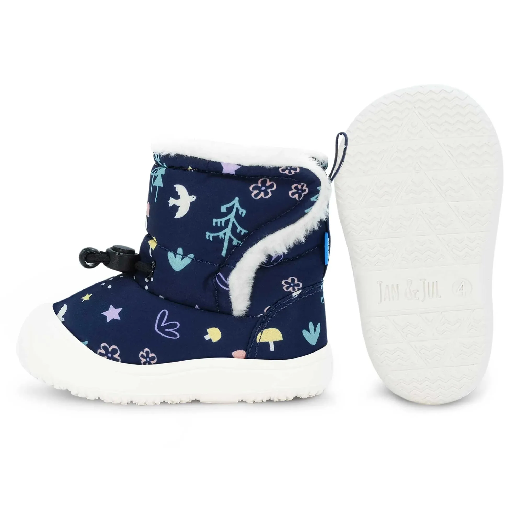 Navy Forest Baby Winter Boots