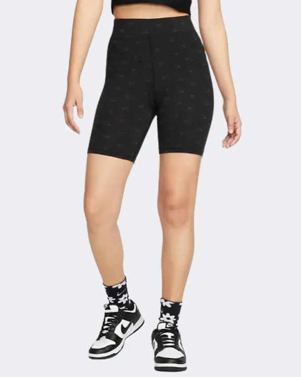 Nike Air High Waisted Women Training Short Black/White Dq6577-010