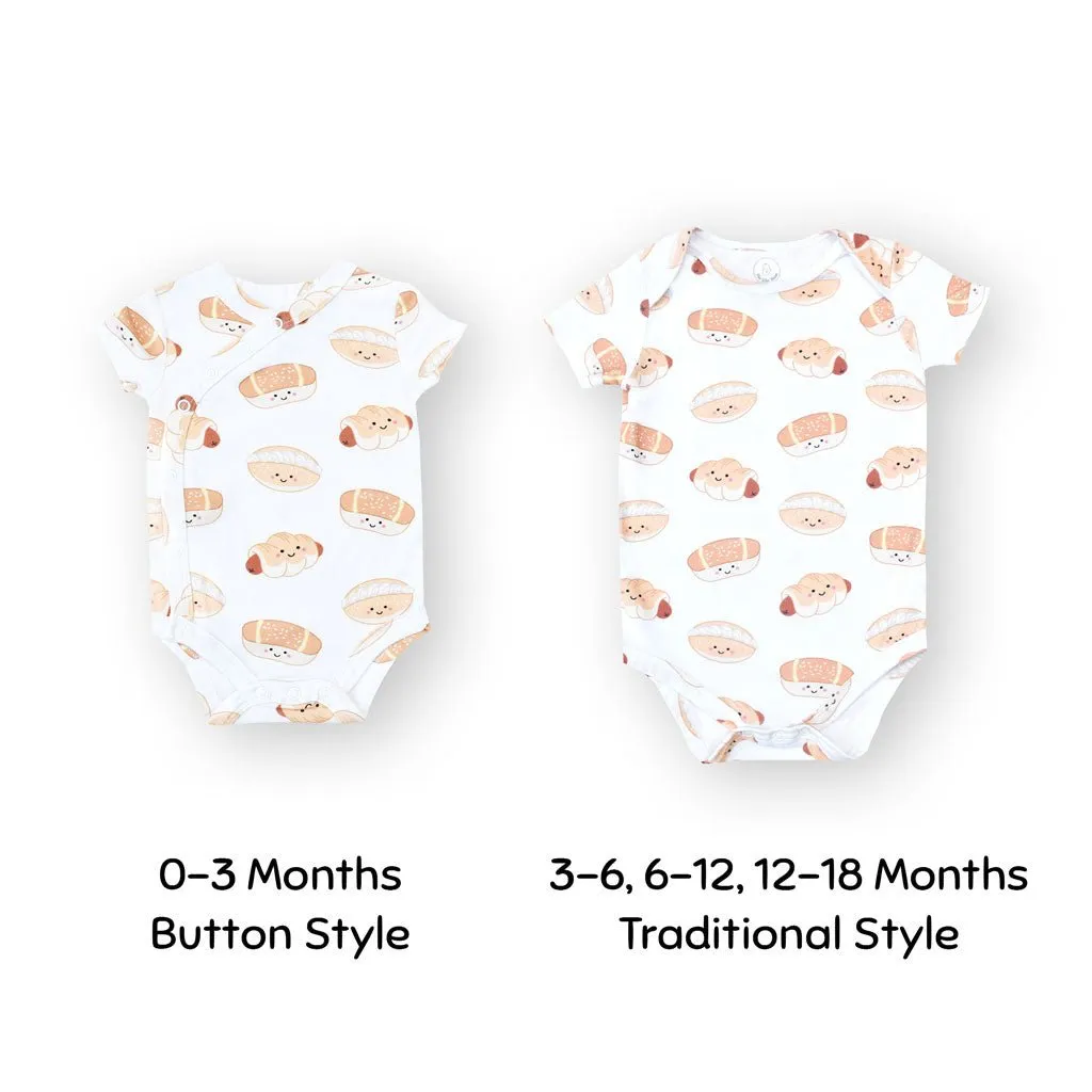 Organic Cotton Baby Onesie - Bakery Buns