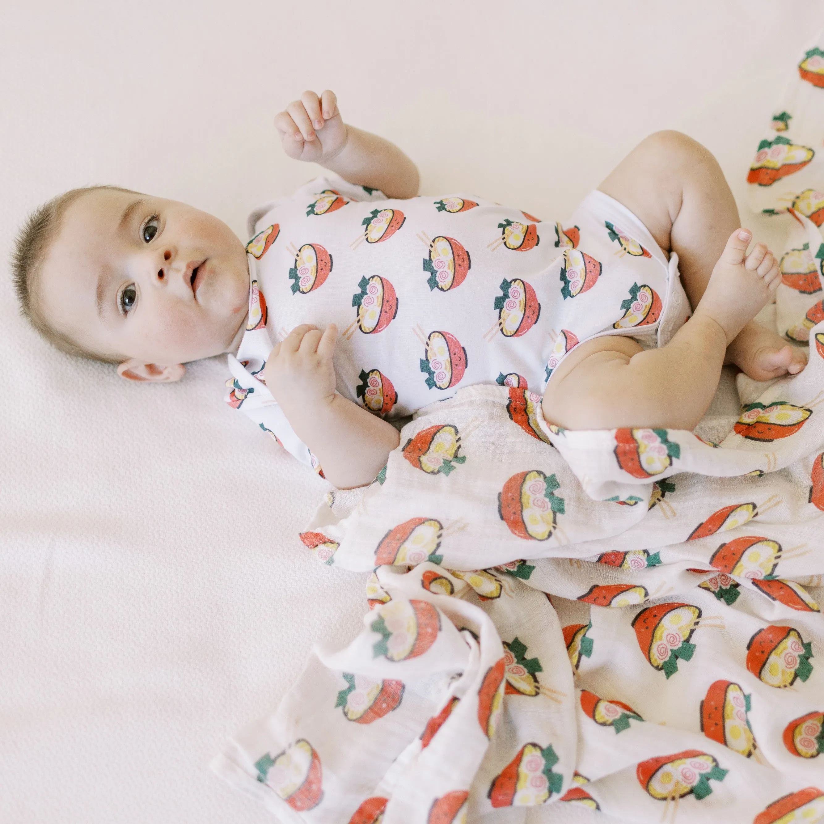 Organic Cotton Baby Onesie - Ramen *DISPLAY SAMPLE*