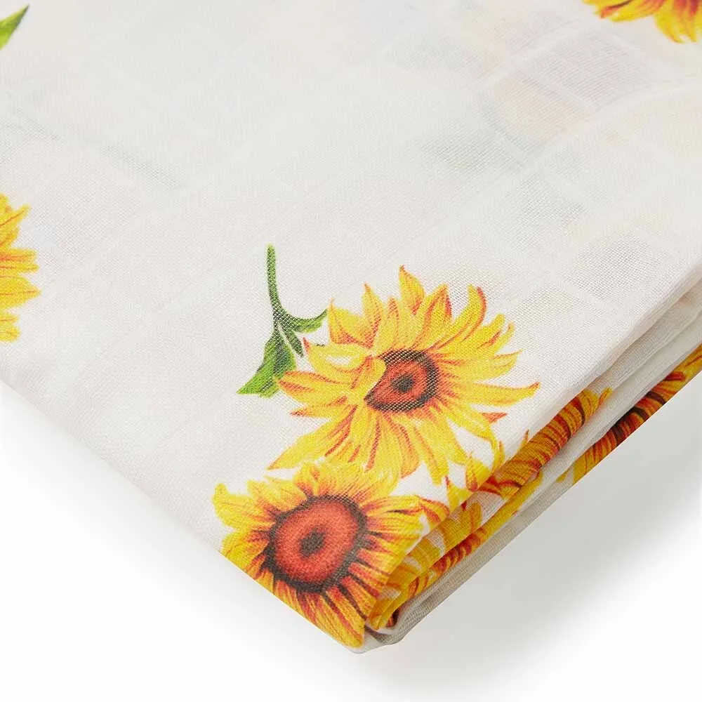 Organic Muslin Wrap - Sunflower