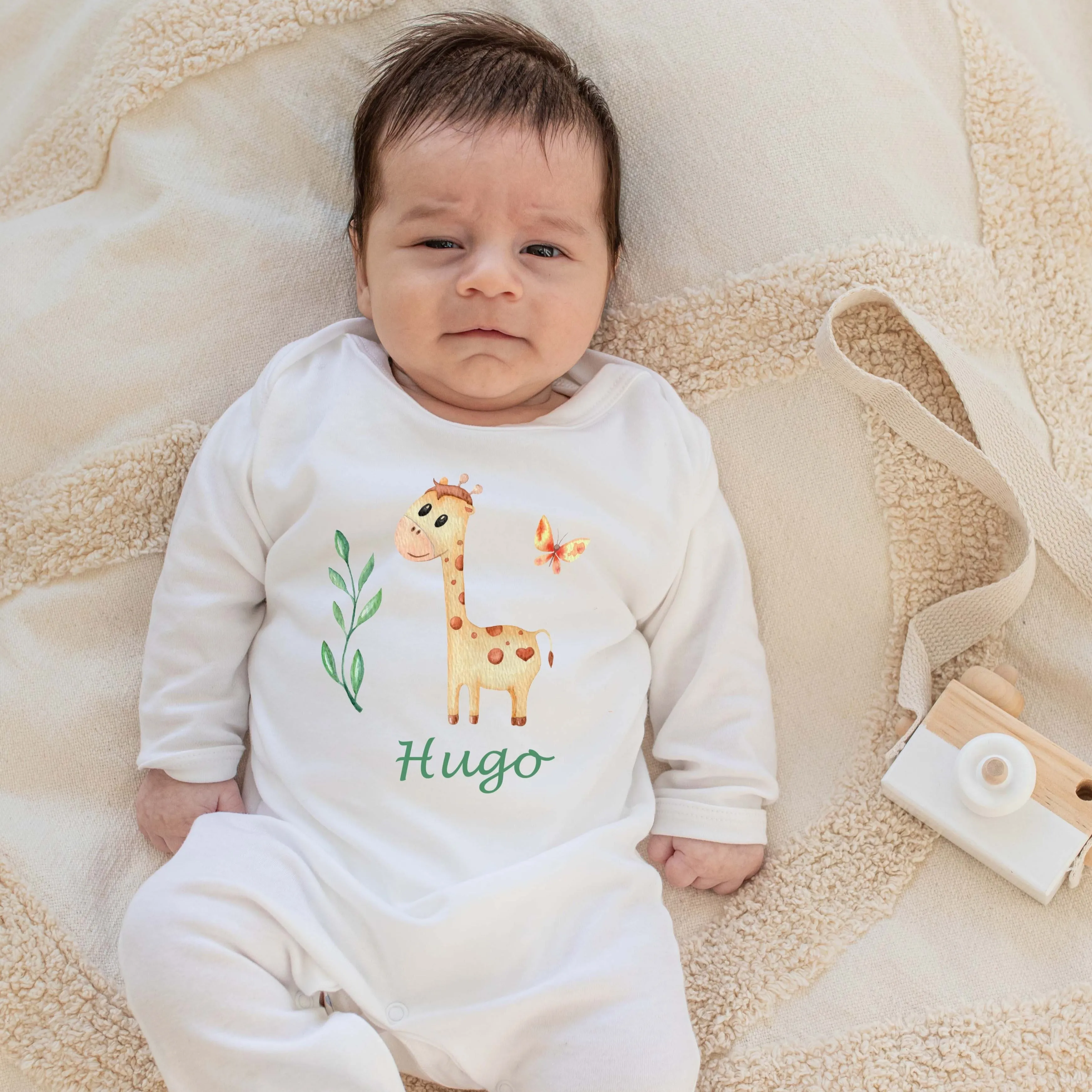 Personalised Baby Coming Home Outfit- Cute Giraffe