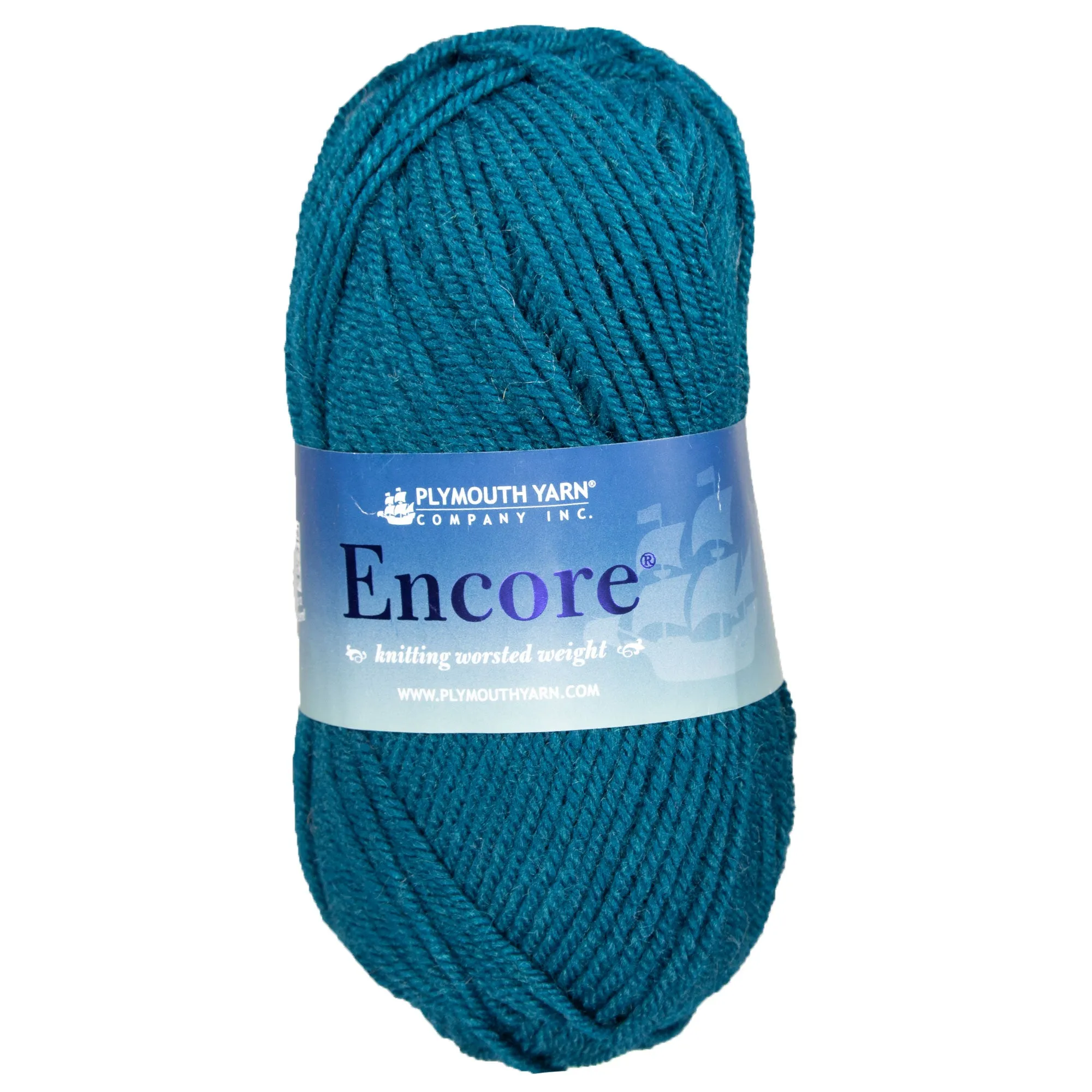 Plymouth Yarn Encore Worsted Yarn - 0157 Teal Topaz