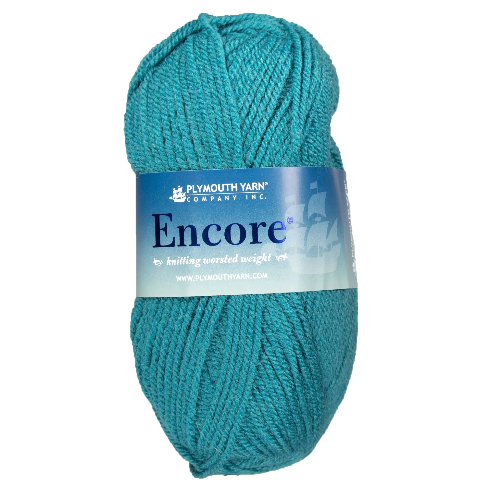 Plymouth Yarn Encore Worsted Yarn - 0469 Storm Blue