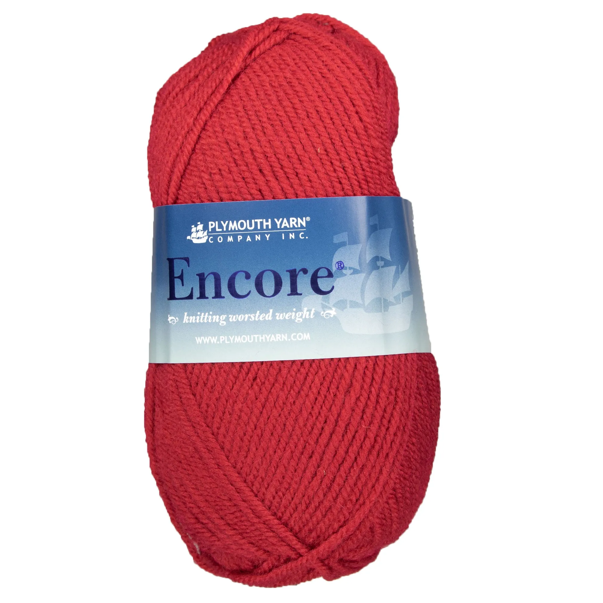 Plymouth Yarn Encore Worsted Yarn - 0475 Stitch Red