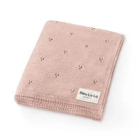 Pointelle Pink Blanket