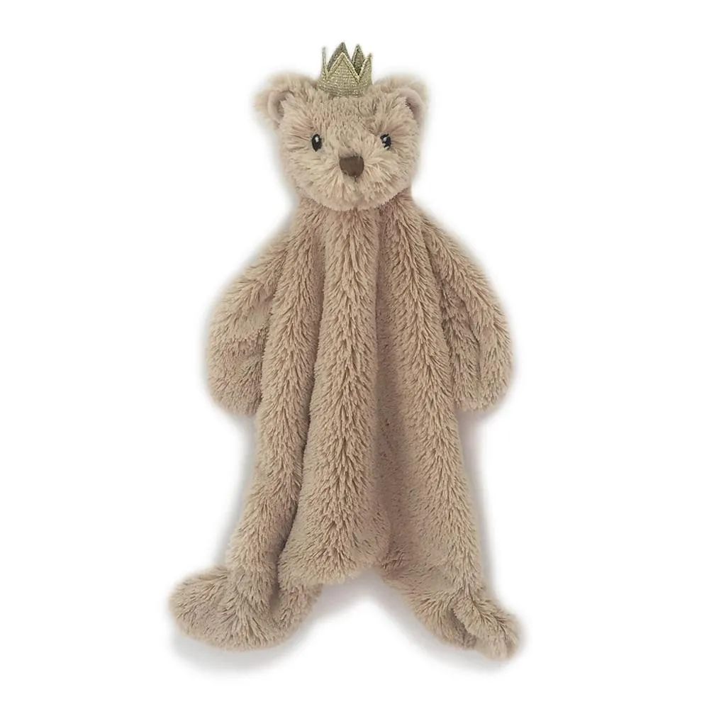 Prince Bear Baby Security Blanket