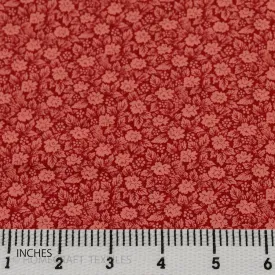 Red Mini Floral Cotton Print