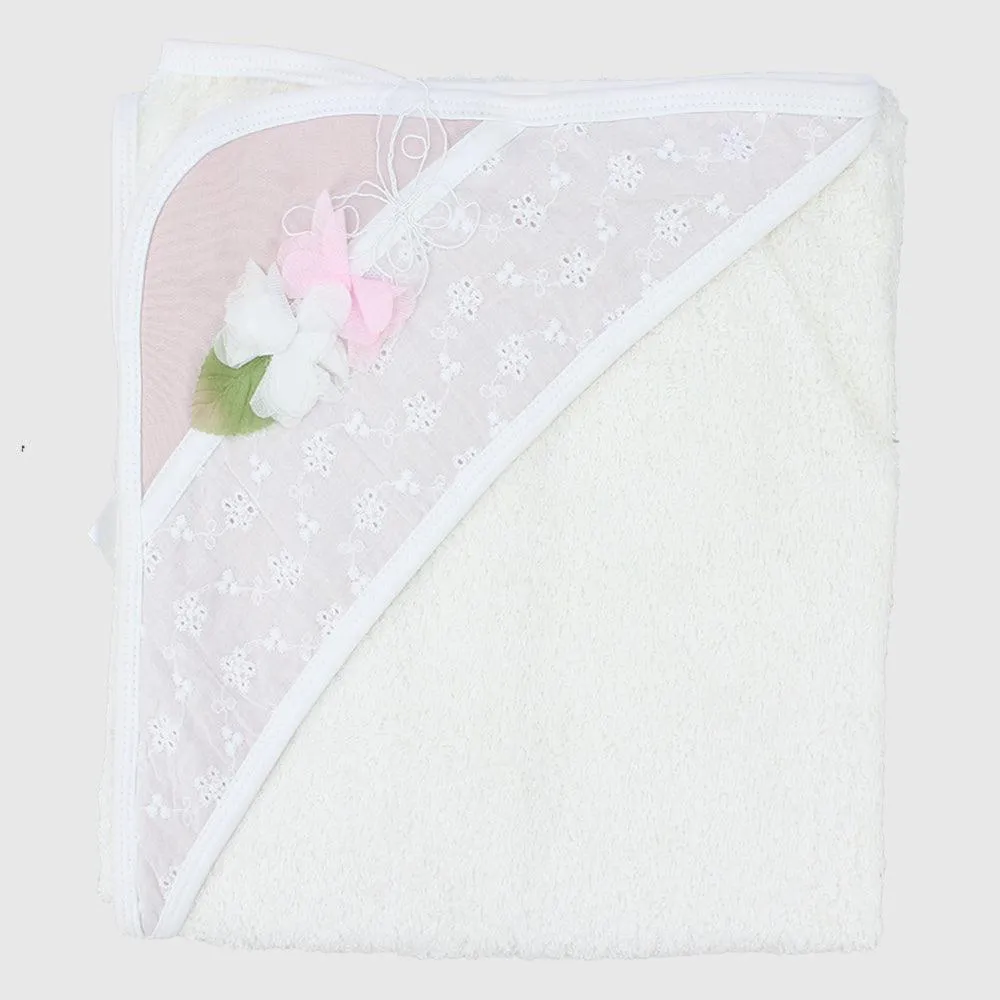 Rose/Butterfly Baby Hooded Towel