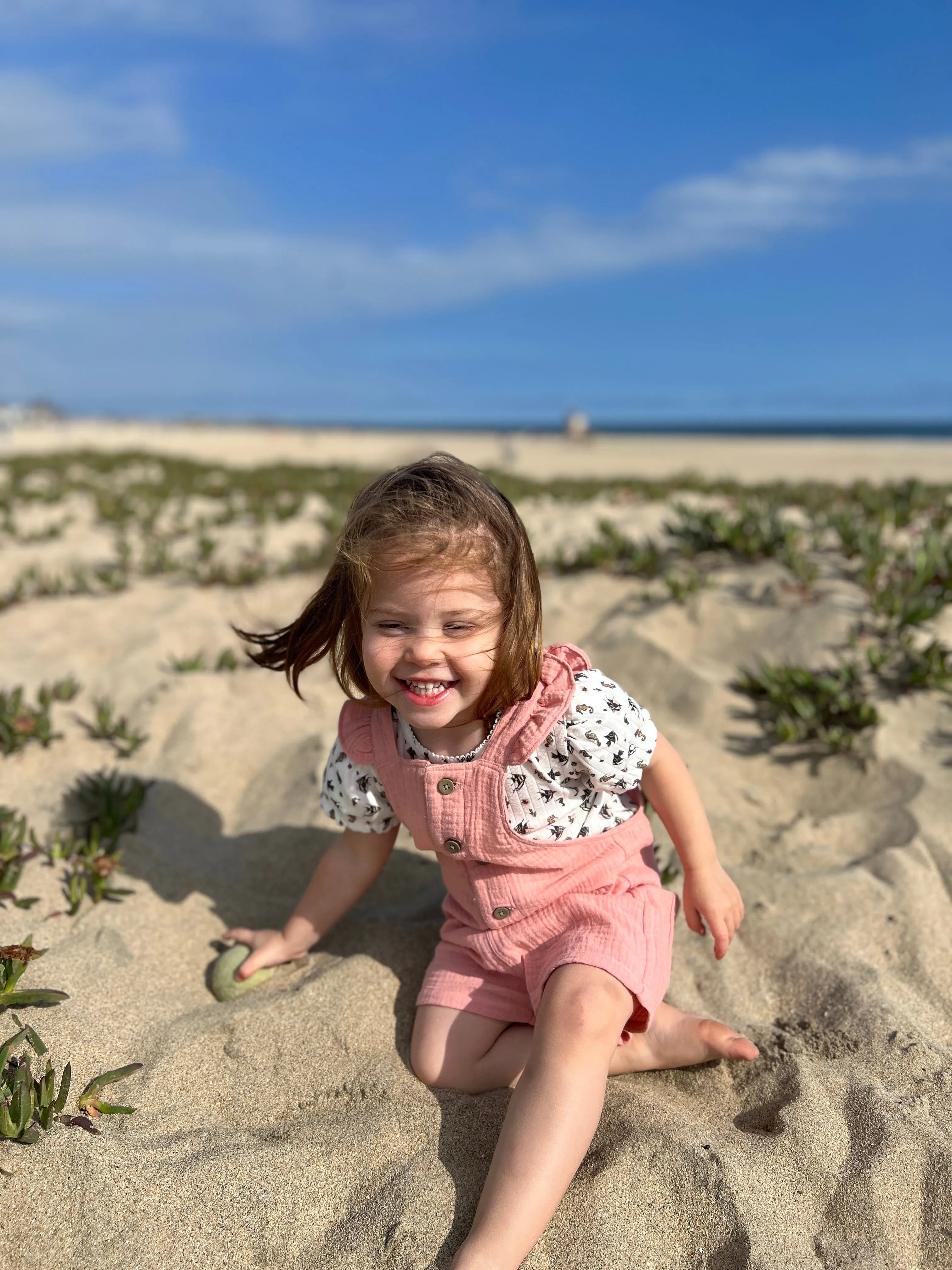 Sadie Tee in White Seahorses