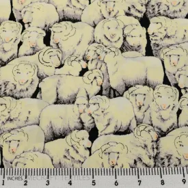 Sheep Animal Cotton Print