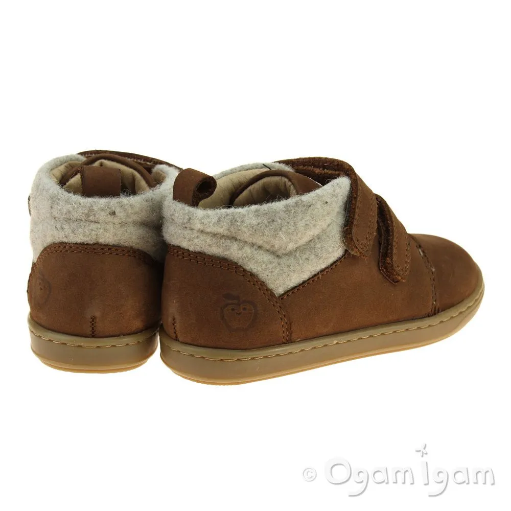 Shoo Pom Bouba Scratch Wool Infant Boys Camel-Ecru Boot