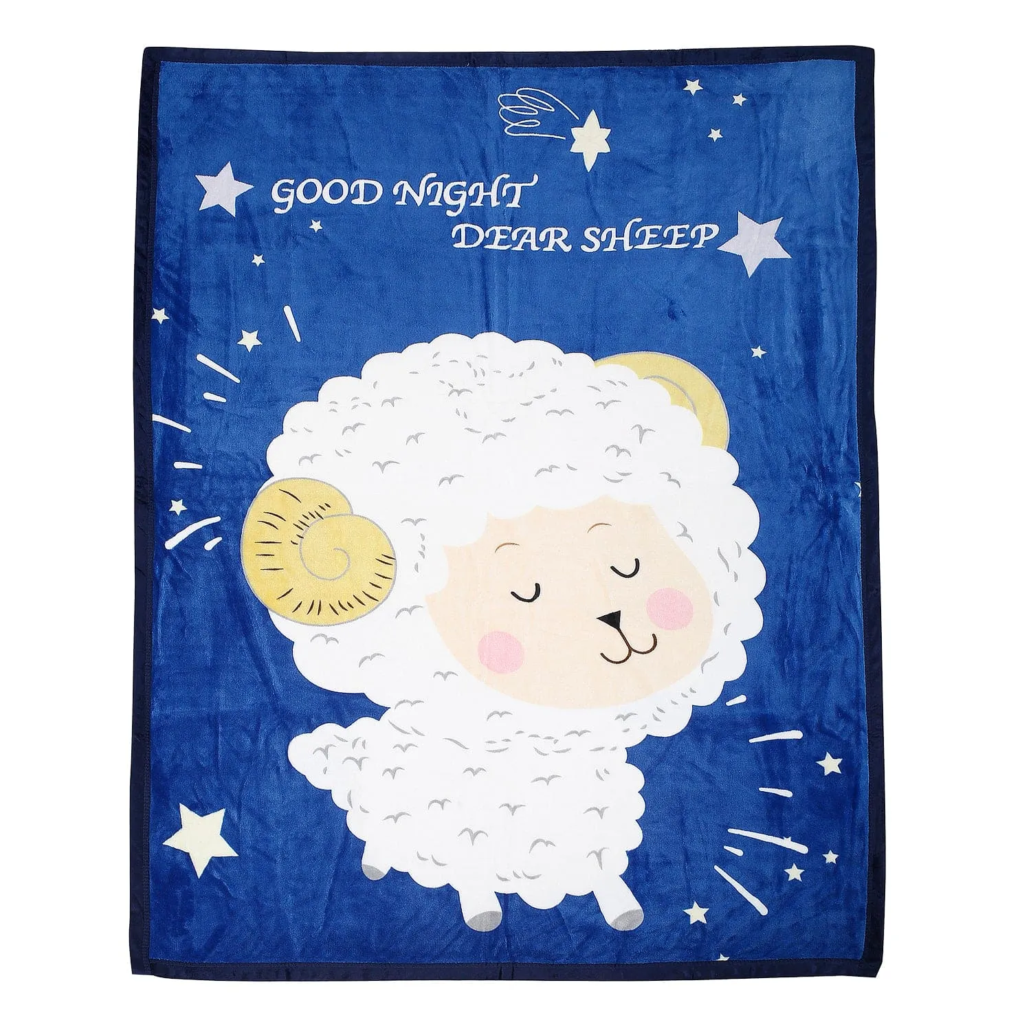 Sleepy Sheep Blue One Ply Blanket