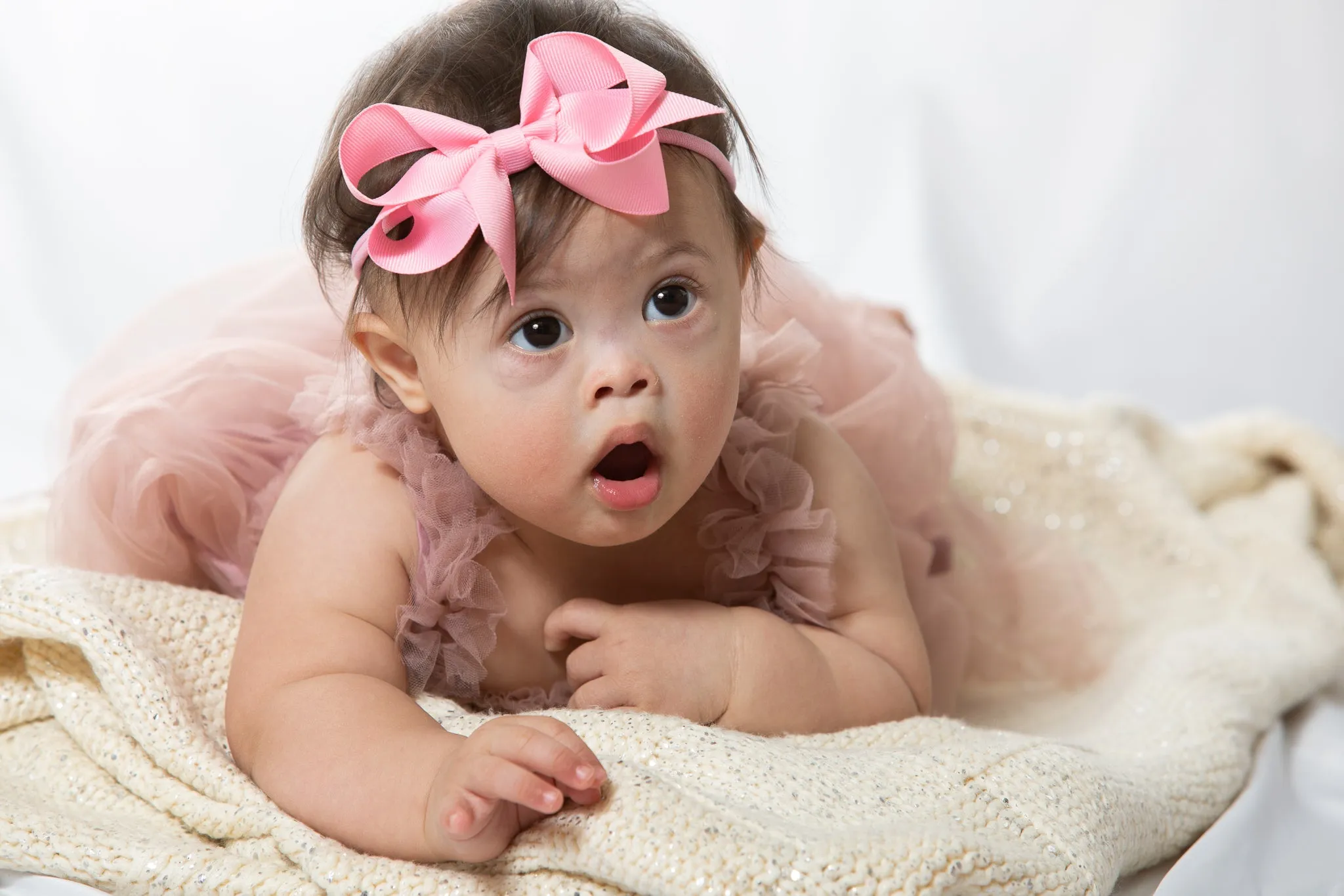 Small Gingham Bow Stretch Headband