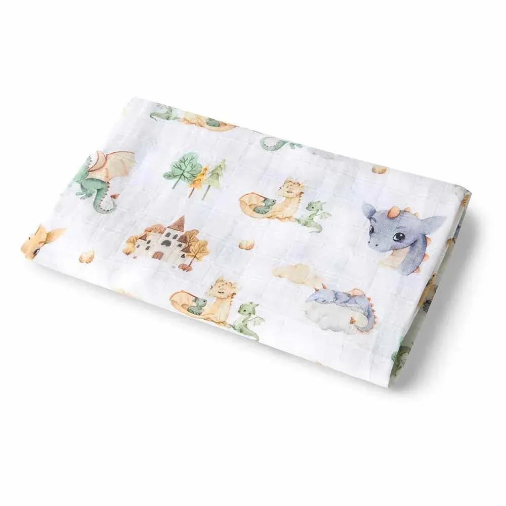 Snuggle Hunny Organic Muslin Wrap - Dragon