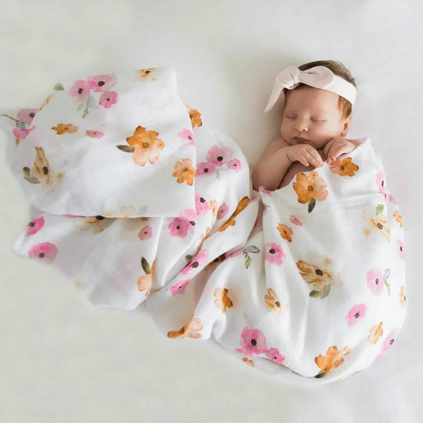 Snuggle Hunny Organic Muslin Wrap - Poppy