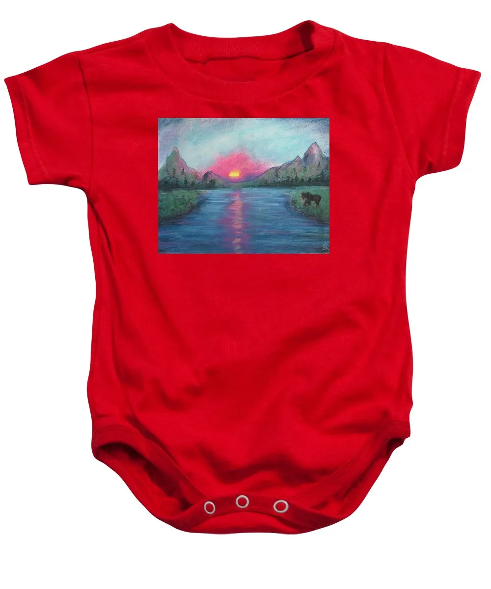 Sunny Bear Side ~ Baby Onesie