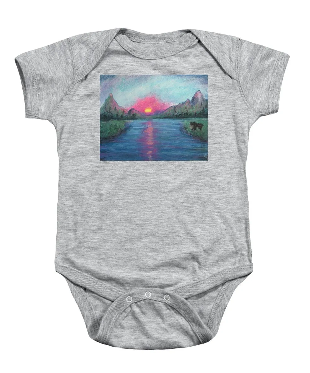 Sunny Bear Side ~ Baby Onesie