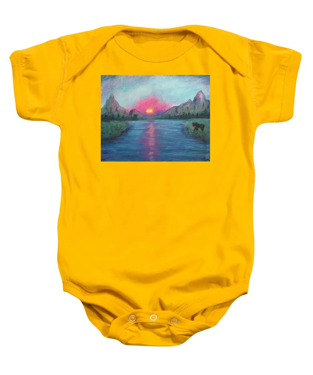 Sunny Bear Side ~ Baby Onesie