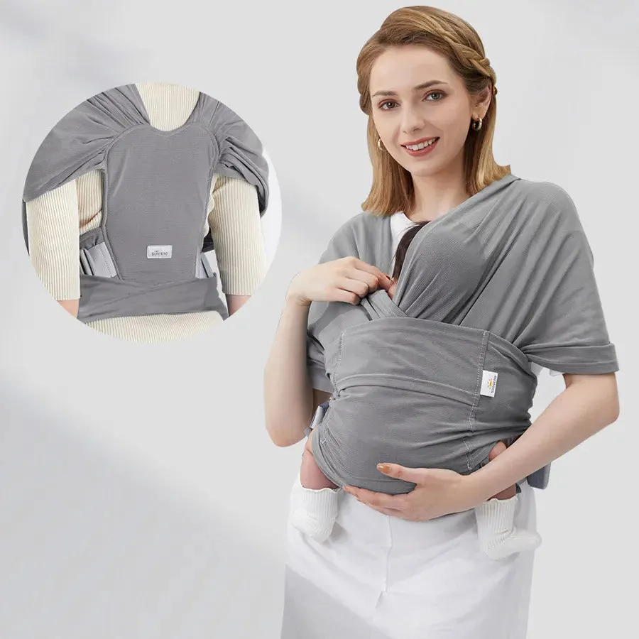 Sunveno Adjustable Baby Wrap Carrier Sling (Grey)