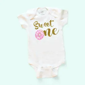 Sweet One Onesie | Birthday Onesie | Donut Girls Onesie | Onesie Sweet Donuts Girls  Onesie  | Age Onesie | Custom Onesie