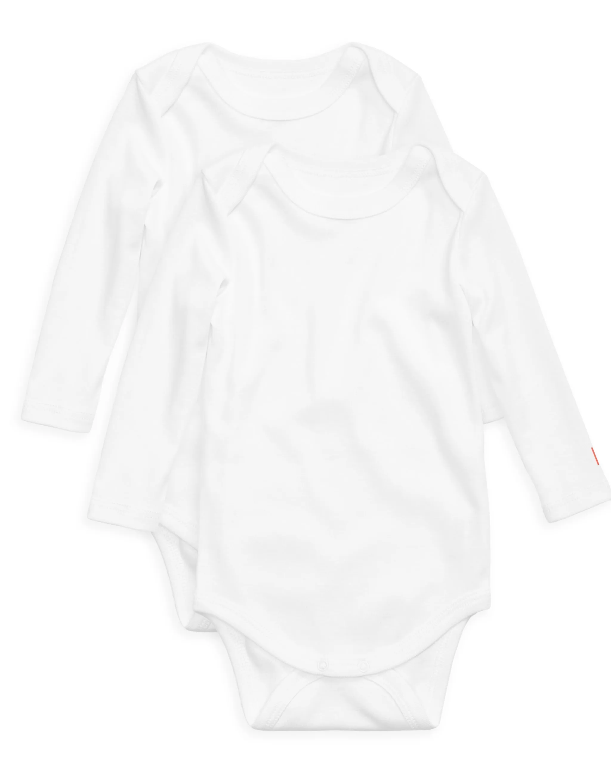 The Organic Long Sleeve Onesie 2 Pack [White]