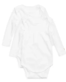 The Organic Long Sleeve Onesie 2 Pack [White]