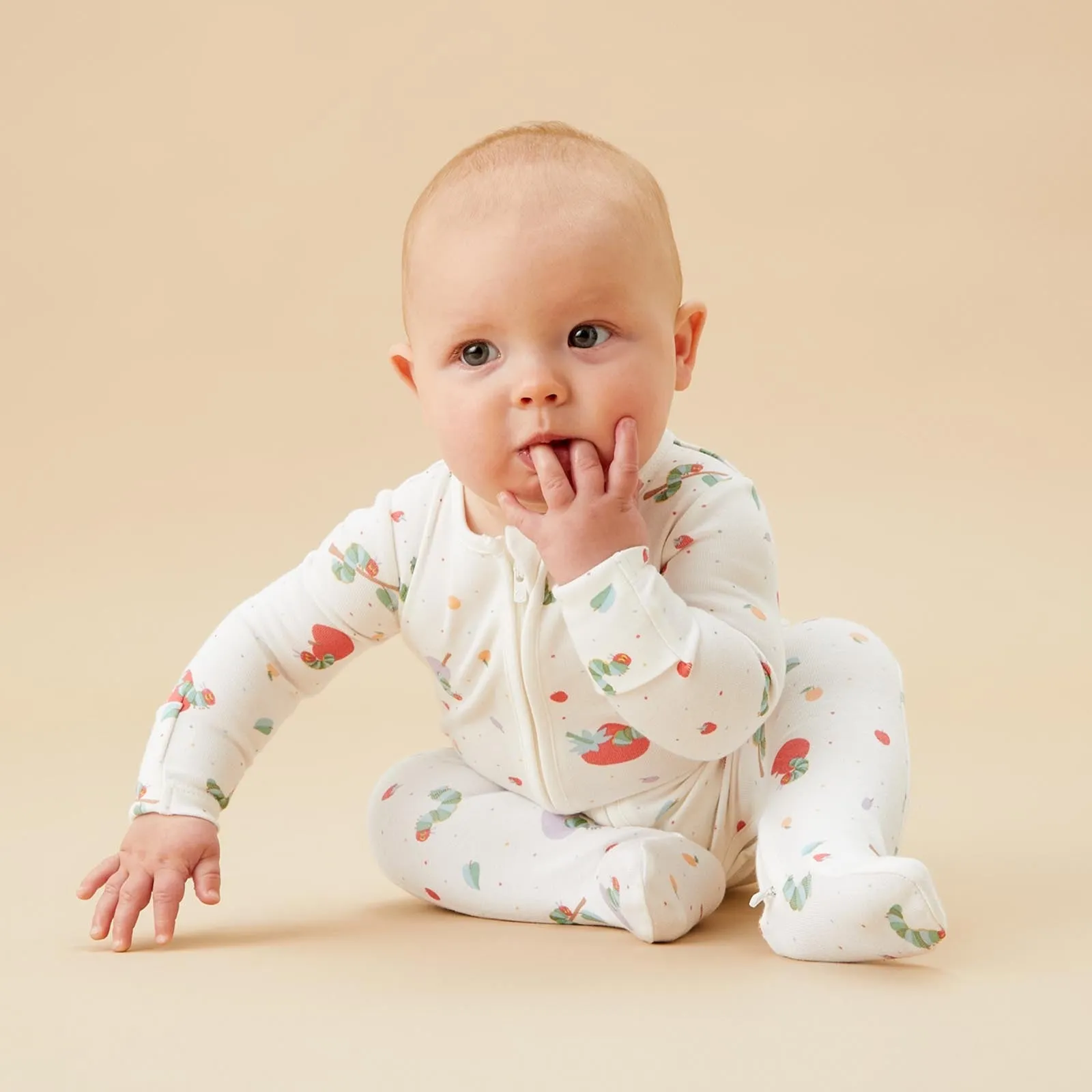 The Very Hungry Caterpillar Clever Zip Baby Pajamas