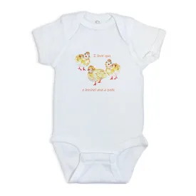 Three Baby Chicks with Quote Onesie