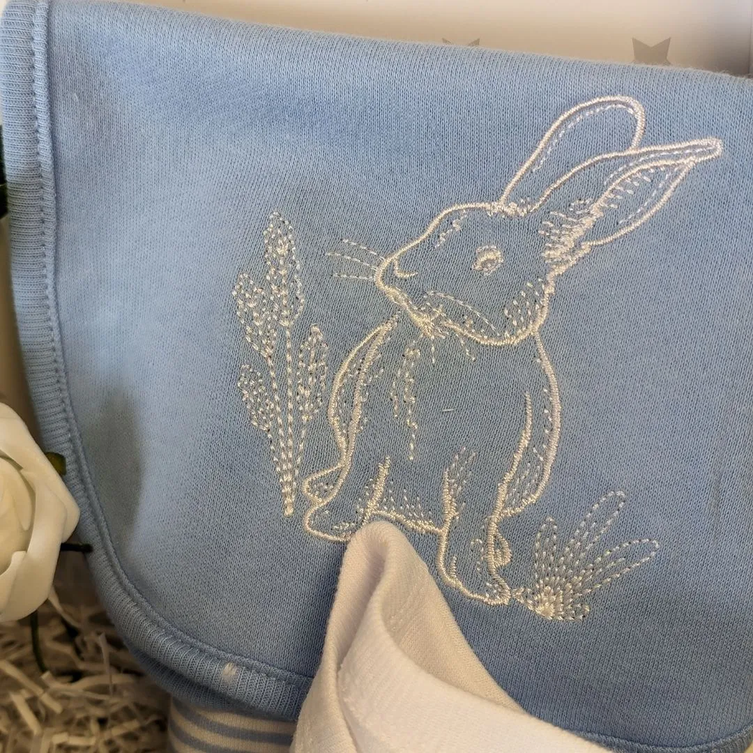 Twins Baby Hamper Trunk - Beautiful Bunnies