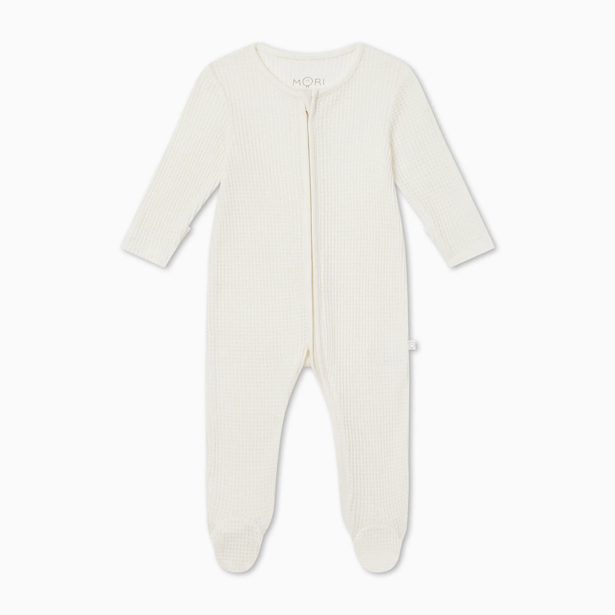 Waffle Clever Zip Baby Pajamas