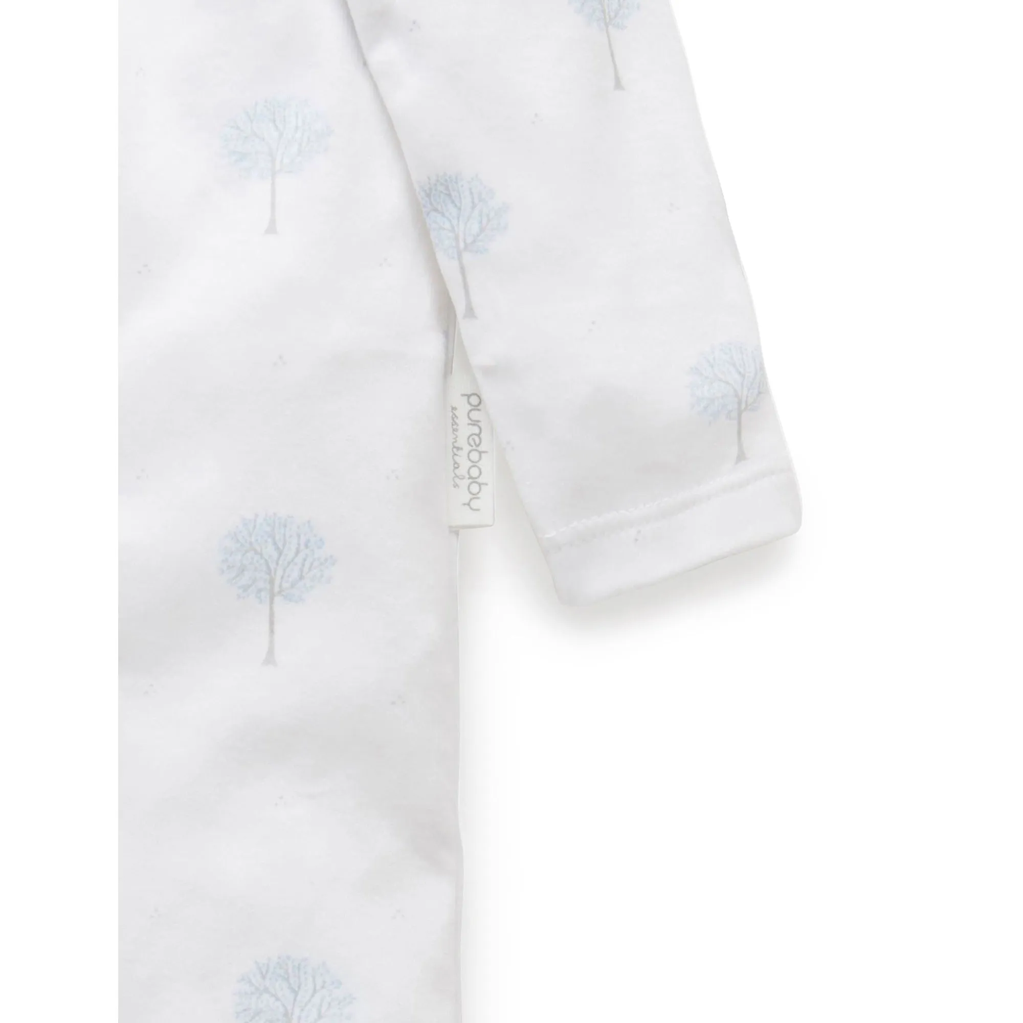 Zip Growsuit - Pale Blue Tree